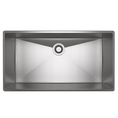 ROHL ROHL RSS3318SB Lombardia 34-1/2 x 19-1/2 in. No Hole Stainless Steel Single Bowl Dual Mount Kitchen Sink