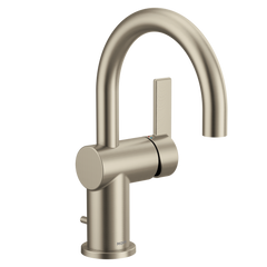 MOEN Moen 6221BN Cia Single Handle Monoblock Bathroom Sink Faucet in Brushed Nickel
