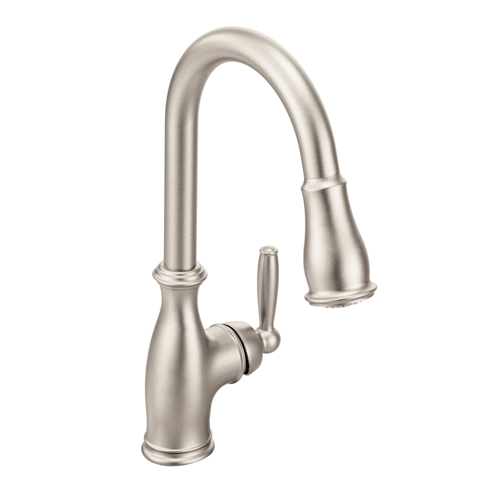 MOEN Moen 7185SRS Brantford 1 Handle Pull-Down Kitchen Faucet Power Spot Resist Stainless