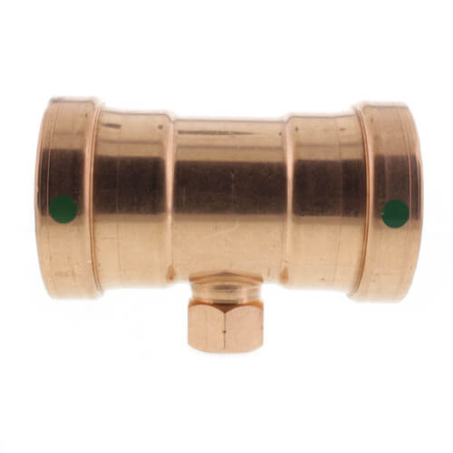 VIEGA Viega 20883 ProPress Zero Lead Copper Tee 2-1/2 x 2-1/2 x 3/4 Inch