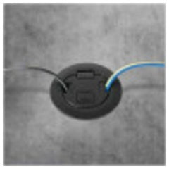 LEGRAND Wiremold 4ATCP4RBK Poke-Thru Assembly