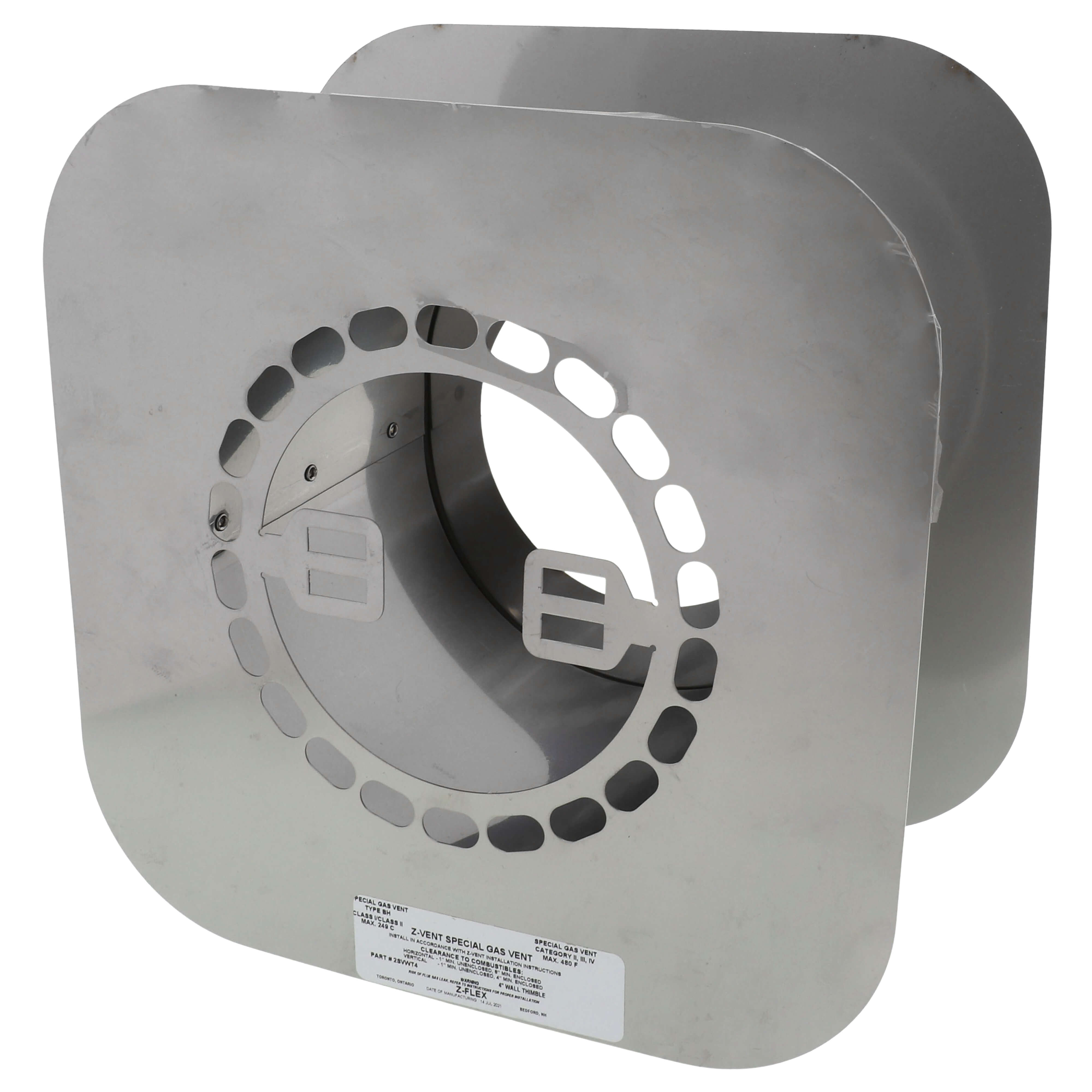 Z-FLEX Z-FLEX 2SVWT04 Z-Vent Adjustable Wall Thimble, 4, Adjust from 4-7