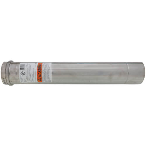 Z-FLEX Z-FLEX 2SVEPWCF0301.5 Z-Vent (Single Wall, AL29-4C Special Gas Vent) Pipe 3 x 1-1/2'