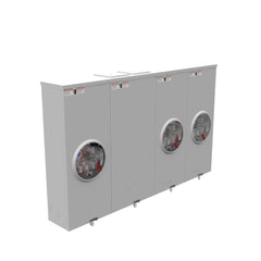 MILBANK Milbank U2873-XT-5T9 Meter Socket 200 Amp 1 Phase Ringless Lever 5 Term 3 Position OH or UG with Center Wireway 300V