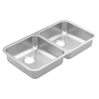MOEN Moen GS20265B Prep 32x18 Stainless Steel Double Bowl Sink