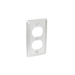 MULBERRY Mulberry 10002 Utility Electrical Box Cover, 4-3/32 in L x 2-7/32 in W, Duplex Receptacle Cover, Steel