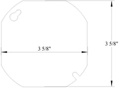 MULBERRY Mulberry 11101 Round Blank Cover 4IN