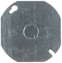 MULBERRY Mulberry 11103 Octagon Box Cover Power 4 Octagon Flat Cover w/ 1/2 KO