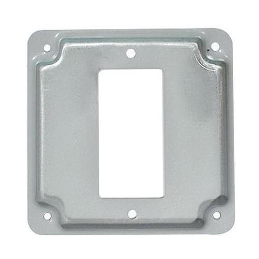 MULBERRY Mulberry Metal Products 11432 4 in Steel Single GFCI Receptacle Cover
