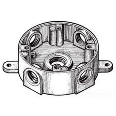 MULBERRY Mulberry 30316W 4 In Round Aluminum Box Whirlpool in White