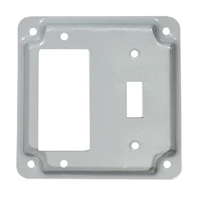 MULBERRY Mulberry 11436 4 in. Steel Single Toggle Single GFCI Receptacle Cover