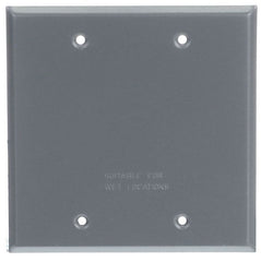 MULBERRY Mulberry 30283 2 Gang Blank Aluminum Cover Whirlpool in Grey