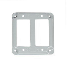 MULBERRY Mulberry Metal Products 11433 4 in. Steel 2-GFCI Receptacle Cover