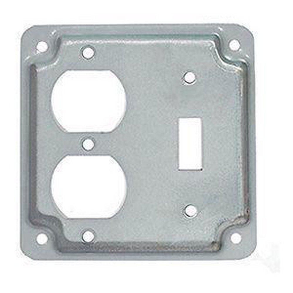 MULBERRY Mulberry 11413 Steel Toggle Duplex Receptacle Cover