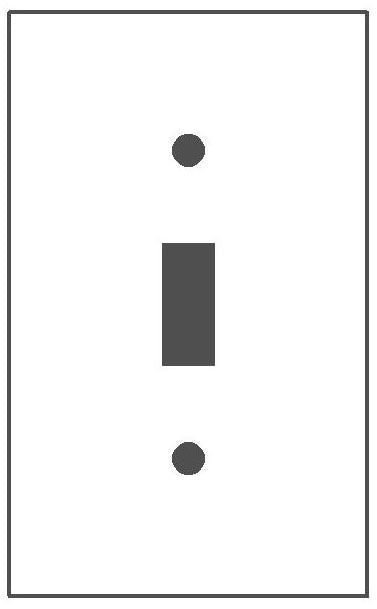 MULBERRY Mulberry 84071 Standard Wall Plate 1 Gang 2-3/4 in W x 4-1/2 in H