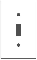 MULBERRY Mulberry 84071 Standard Wall Plate 1 Gang 2-3/4 in W x 4-1/2 in H
