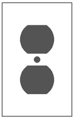 MULBERRY Mulberry 97101 Single Gang Stainless Steel Duplex Receptacle Plate