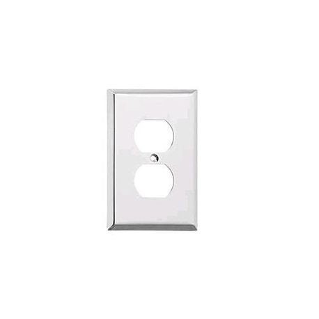 MULBERRY Mulberry 97101 Single Gang Stainless Steel Duplex Receptacle Plate