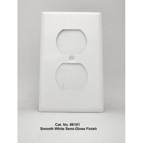 MULBERRY Mulberry 86101 Rectangular Standard Receptacle Wall Plate 1 Gang 2-3/4 in W x 4-1/2 in H