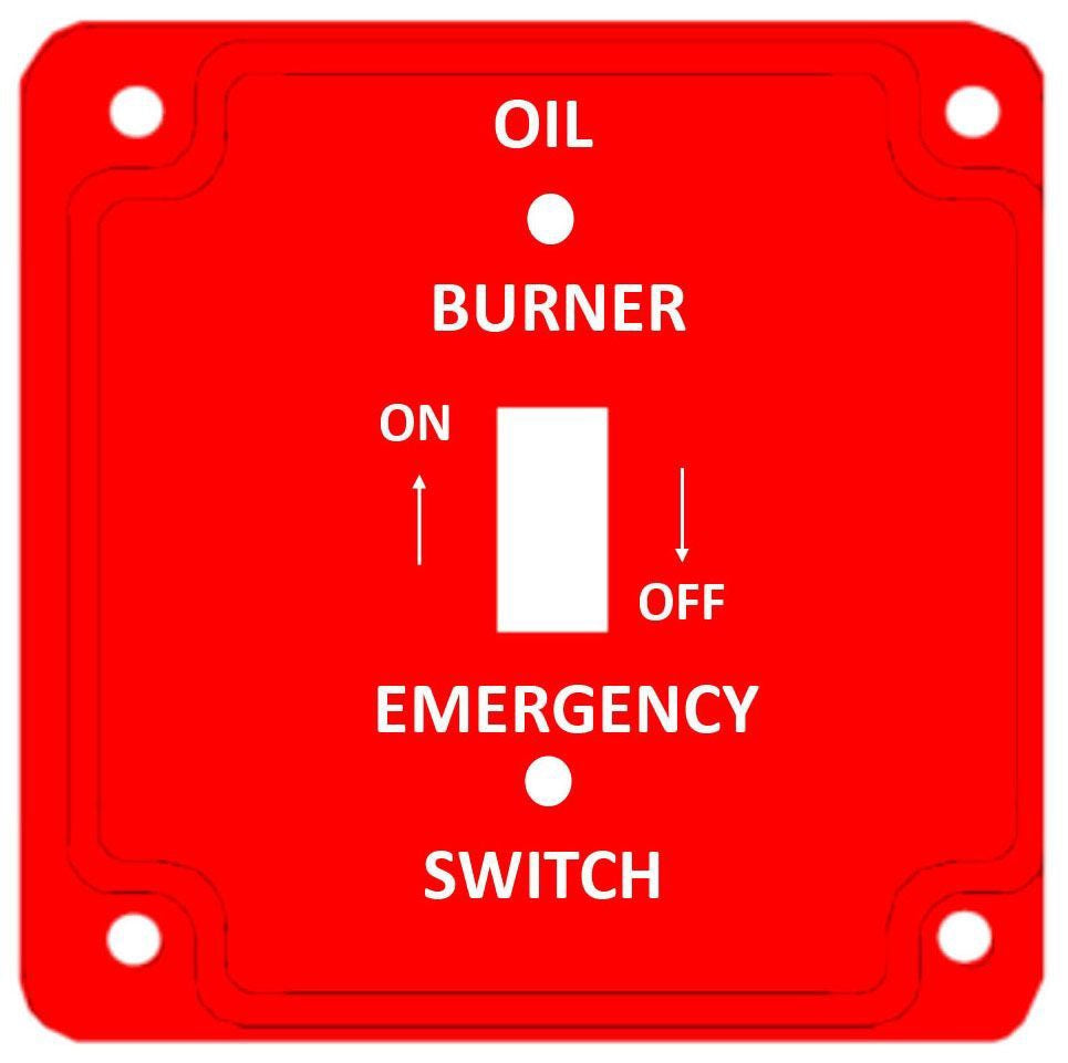 MULBERRY Mulberry 41006 1-Gang Steel Oil Burner Cover