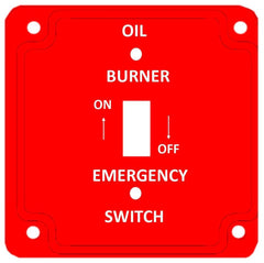 MULBERRY Mulberry 41006 1-Gang Steel Oil Burner Cover
