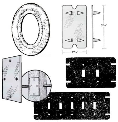 MULBERRY Mulberry 40470 Nail Plate, 3 in L x 1-1/2 in W, Steel