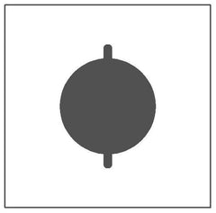 MULBERRY Mulberry 86222 2GANG WHITE SINGLE RECEPTACLE PLATE