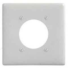 MULBERRY Mulberry 86222 2GANG WHITE SINGLE RECEPTACLE PLATE