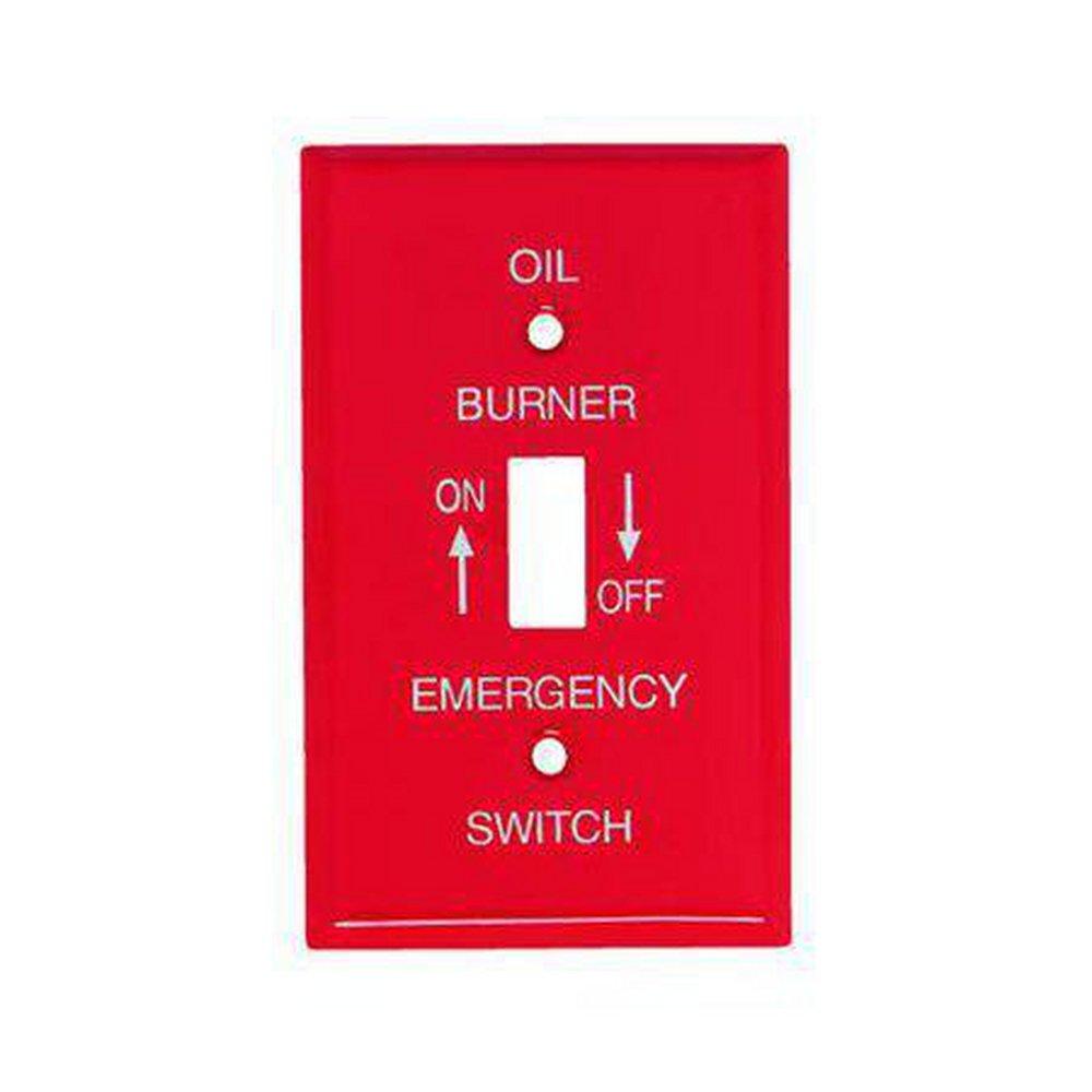 MULBERRY Mulberry 41001 Single Gang Steel Oil Burner Switch Box Plate
