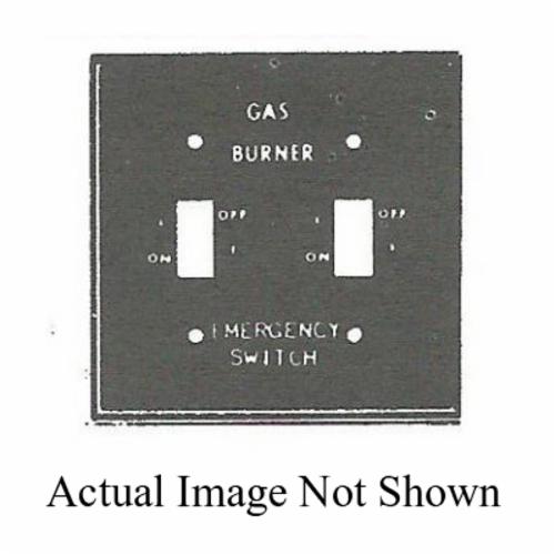 MULBERRY Mulberry 41021 Gas Burner Plate 2-Gang Rectangular Steel Red