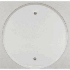 MULBERRY Mulberry 40430 Flat Canopy Gang Box Cover, 5 in Dia, 1/4 in D, Blank Cover