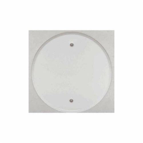 MULBERRY Mulberry 40430 Flat Canopy Gang Box Cover, 5 in Dia, 1/4 in D, Blank Cover