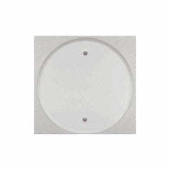 MULBERRY Mulberry 40430 Flat Canopy Gang Box Cover, 5 in Dia, 1/4 in D, Blank Cover