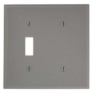 MULBERRY Mulberry 97522 Standard Combination Wall Plate, 2 Gangs, 4.5 in H x 4.562 in W, 430 Stainless Steel