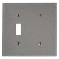 MULBERRY Mulberry 97522 Standard Combination Wall Plate, 2 Gangs, 4.5 in H x 4.562 in W, 430 Stainless Steel