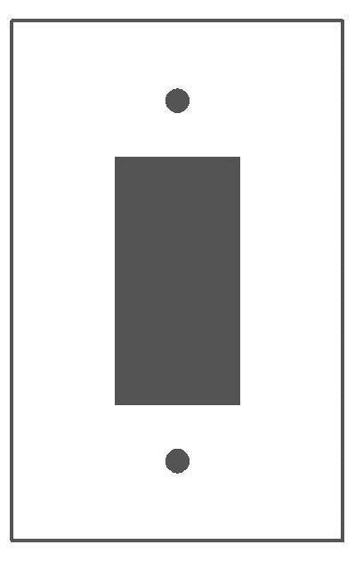 MULBERRY Mulberry 97834 Jumbo/Oversize Receptacle Wallplate, 1 Gangs, 5-1/2 in H x 3-1/2 in W, 430 Stainless Steel