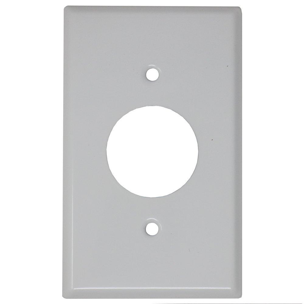MULBERRY Mulberry 97091 1 Gang Stainless Steel Receptacle Wallplate