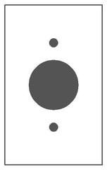 MULBERRY Mulberry 97091 1 Gang Stainless Steel Receptacle Wallplate