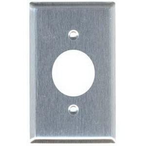 MULBERRY Mulberry 97091 1 Gang Stainless Steel Receptacle Wallplate