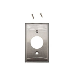 MULBERRY Mulberry 97091 1 Gang Stainless Steel Receptacle Wallplate