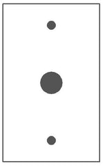 MULBERRY Mulberry 97201 Phone Wallplate, 1 Gang, Stainless Steel, Surface Mount