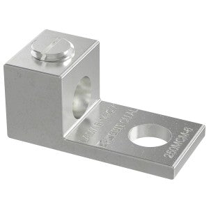 PANDUIT Panduit LAMA6-14-C Pan-Lug Al Mech6 AWG Tin Plt 1hole 1/4 StudPK100