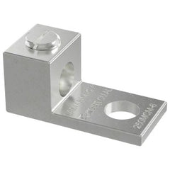 PANDUIT Panduit LAMA6-14-C Pan-Lug Al Mech6 AWG Tin Plt 1hole 1/4 StudPK100