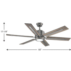 PROGRESS LIGHTING Progress Lighting P2586-8130K Glandon 17W 60 Inch Ceiling Fan
