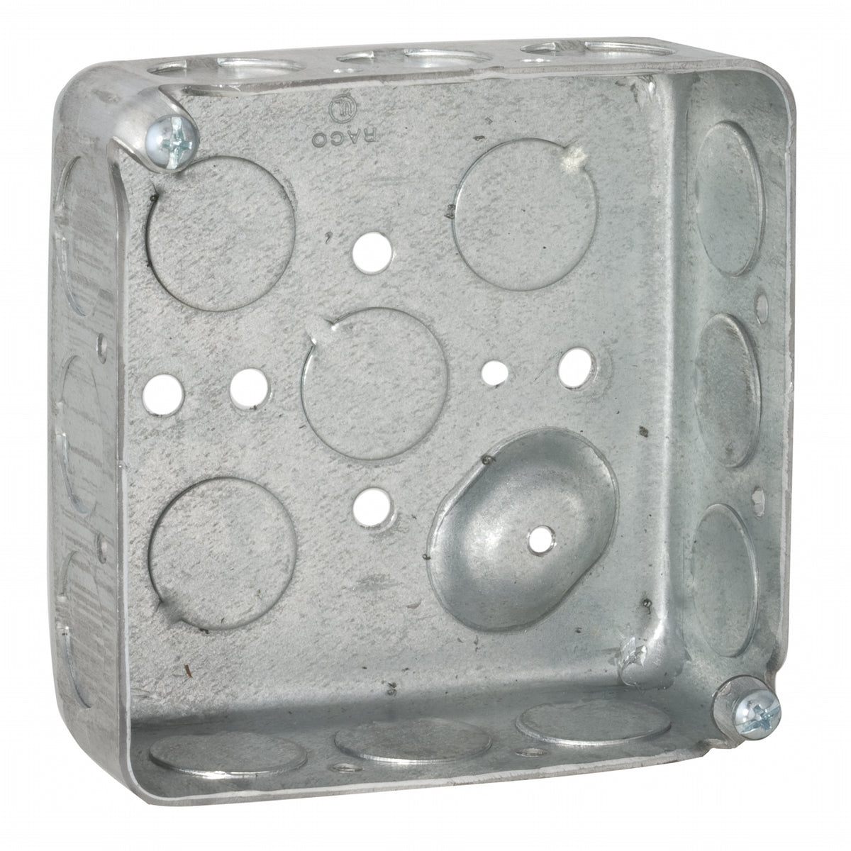 RACO RACO 190 Square Box Steel 21cu-in (16) Knockouts