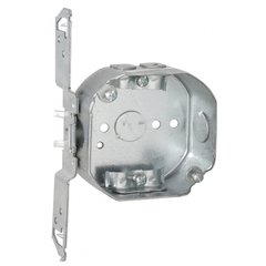 RACO RACO 164 4 In. Oct. Box, 1-1/2 In. Dp. - Drawn with NMSC Clamps, TS Brkt, 1/2In.Setback