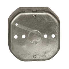 RACO RACO 153 4 Octagon Box 1-1/2 Deep Three 1/2 KO's & AC/MC/Flex Clamps