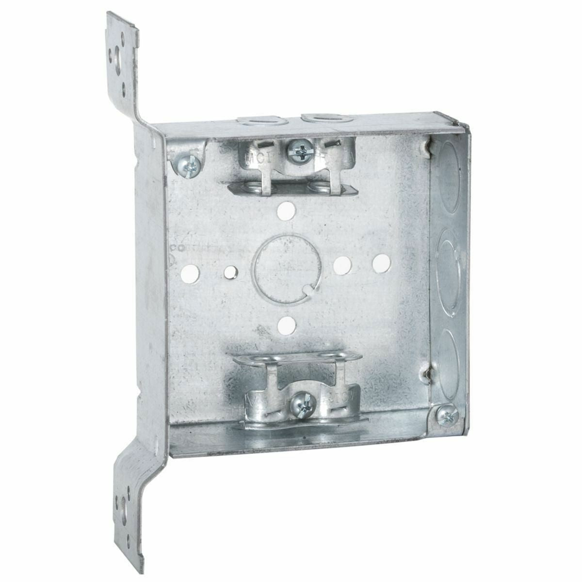 RACO RACO 218 Square Box Steel 21 cu-in 8 Knockouts