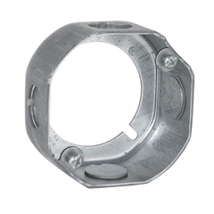 RACO RACO 111 3-1/2 Octagon Extension, 1-1/2 Deep, 1/2 Side Knockouts