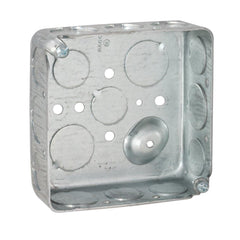 RACO RACO 192 Square Box, 4 Inch Square, 1-1/2 Inch Deep